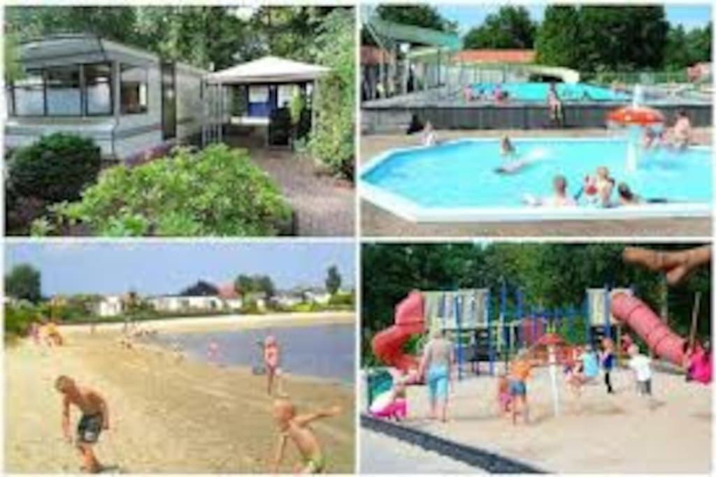 Chalet 14 Met Airco Familiecamping De Tien Heugten Schoonloo Drenthe Eksteriør bilde